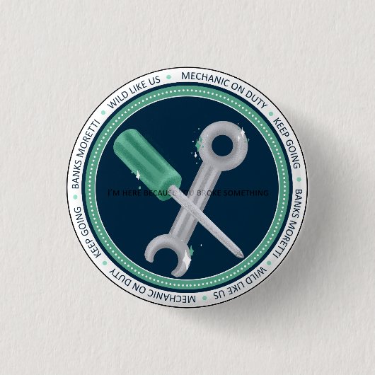 Banken Badge - AC Ronde Button 3,2 Cm (Voorkant)