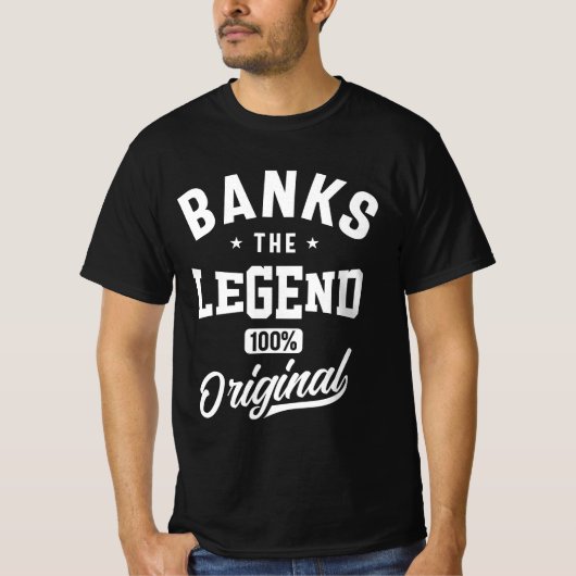 Banken Gepersonaliseerde naam T-shirt (Voorkant)