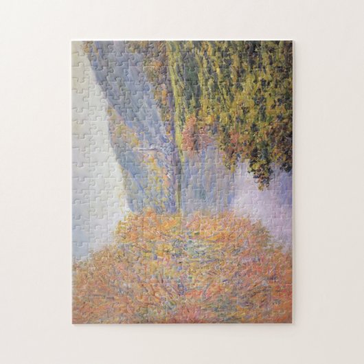 Banken in Seine in de Autumn Monet Fine Art Legpuzzel (Verticaal)