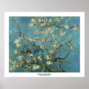 Banken met Almond Blossom door Vincent van Gogh Poster