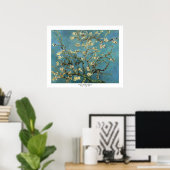 Banken met Almond Blossom door Vincent van Gogh Poster (Thuiskantoor)