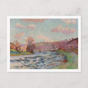 Banken van de Creuse, Limousin, c.1912 (olie op ca Briefkaart