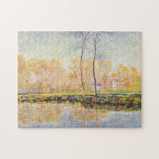 Banken van de Epte in Giverny Monet Fine Art Legpuzzel (Horizontaal)