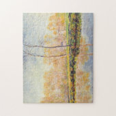 Banken van de Epte in Giverny Monet Fine Art Legpuzzel (Verticaal)