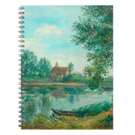 Banken van de Loing in Saint-Mammès Alfred Sisley Notitieboek