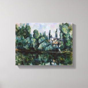  Banken van de Marne door Paul Cezanne Canvas Afdruk