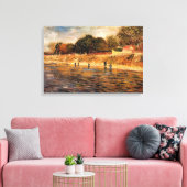 Banken van de Seine door Vincent van Gogh Canvas Afdruk (Insitu (Woonkamer))
