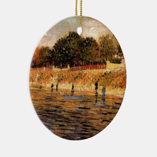 Banken van de Seine door Vincent van Gogh Keramisch Ornament (Rechts)