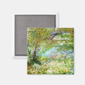 Banken van de Seine Pont Clichy Van Gogh schilderi Magneet (Voorkant / Achterkant)