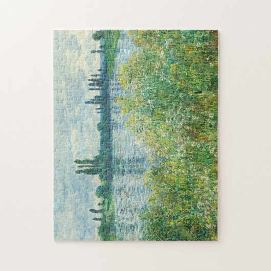 Banken van de Seine River van Monet Legpuzzel (Verticaal)