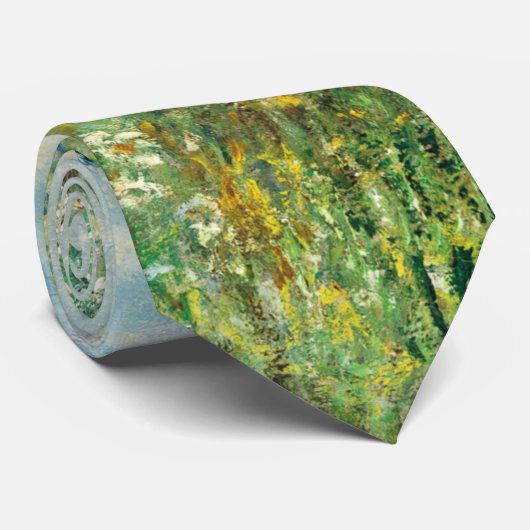 Banken van de Seine River van Monet Stropdas (Opgerold)