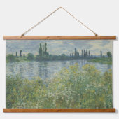 Banken van de Seine, Vétheuil, 1880 | UITZICHT Hangend Wandkleed (Voorkant)