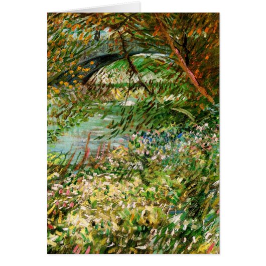 Banken van Seine, Pont de Clichy, door Vincent van (Voorkant)