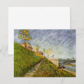 Banken van Seine, Pont de Clichy, door Vincent van (Voorkant / Achterkant)