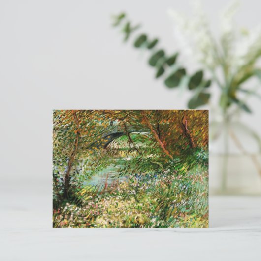 Banken van Seine, Pont de Clichy, door Vincent van Briefkaart (Staand voorkant)