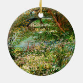 Banken van Seine, Pont de Clichy, door Vincent van Keramisch Ornament (Achterkant)