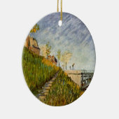 Banken van Seine, Pont de Clichy, door Vincent van Keramisch Ornament (Rechts)