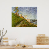 Banken van Seine, Pont de Clichy, door Vincent van Poster (Keuken)