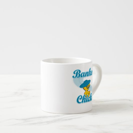Banker Chick #3 Espresso Kop (Voorkant rechts)
