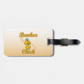 Banker Chick Bagagelabel (Achterkant horizontaal)