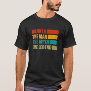 Banker de Man de mythe de Legende boekhouder cash T-shirt