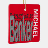 Banker Extraordinaire CUSTOM Keramisch Ornament (Rechts)