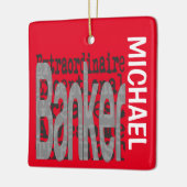 Banker Extraordinaire CUSTOM Keramisch Ornament (Links)