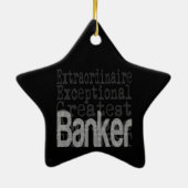Banker Extraordinaire Keramisch Ornament (Achterkant)