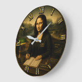 Banker Funny Mona Lisa Grote Klok (Hoek)