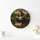 Banker Funny Mona Lisa Grote Klok (Huis)