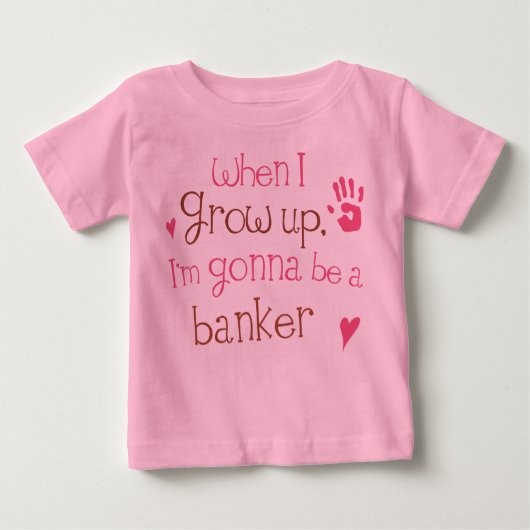 Banker (Future) Baby Baby T-Shirt (Voorkant)