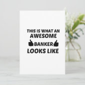 BANKER GEWELDIGE BEDANKKAART (Staand voorkant)