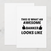 BANKER GEWELDIGE BEDANKKAART (Voorkant / Achterkant)