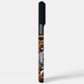 Banker-thema ingewikkelde lederen kunst Case-Mate iPhone case (Achterkant / Rechts)