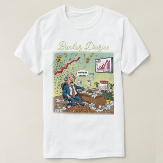 Bankerdagboeken T-shirt (Design voorkant)