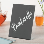 BANKERELLA RECLAMEBORD MET VOETSTUK (Insitu)