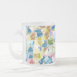 Bankertasse mit Geldscheinen Matglas Koffiemok