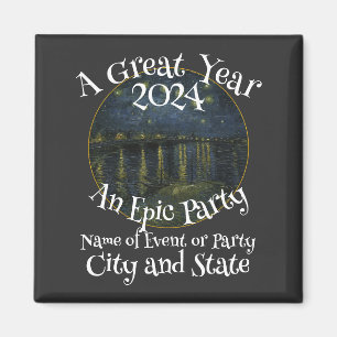 Banket Thee Tuin Verrassingsfeestblok 2024 Magneet