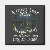 Banket Theetuin Verrassingsfeest Blok 2024 Magneet (Voorkant)