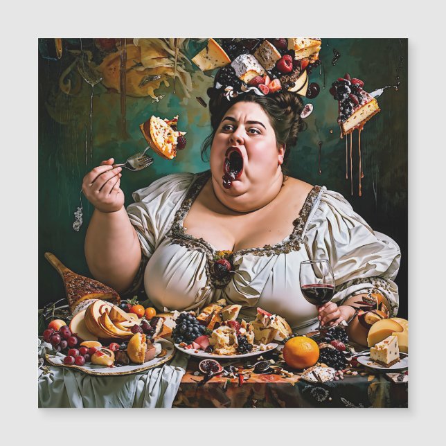 "Banket van Chaos" Surrealistisch Kleurrijk Kunstw (Voorkant)