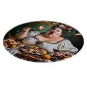 "Banket van Chaos" Surrealistisch Kleurrijk Kunstw Snijplank (Hoek)