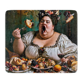 "Banket van Chaos" Surrealistisch Kleurrijk Kunstw Snijplank