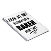 Banketbakker Futur Chef Afstuderen Bakker Afstuder Notitieboek (Rechterzijde)