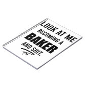 Banketbakker Futur Chef Afstuderen Bakker Afstuder Notitieboek (Linkerzijde)