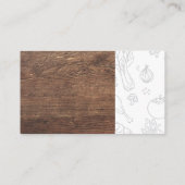 Banketbakker | Hout | Groenten Visitekaartje (Achterkant)