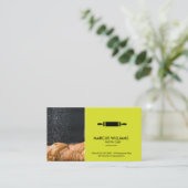 banketbakker | Rolling Pin en Croissants Visitekaartje (Staand voorkant)