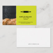 banketbakker | Rolling Pin en Croissants Visitekaartje (Voorkant / Achterkant)