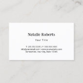 banketbakker Schattigee cupcakes roze strepen bakk Visitekaartje (Achterkant)