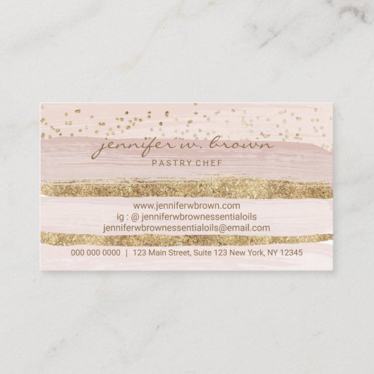 banketbakkerij banketbakkerij, bedrukt visitekaartje (Achterkant)