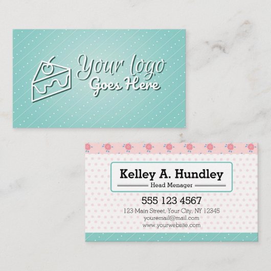 banketbakkerij / banketbakkerij / zoetwaren visitekaartje (Voorkant / Achterkant)